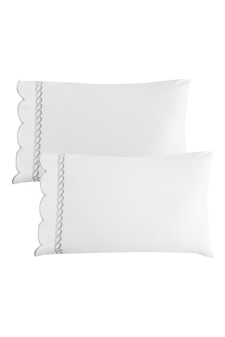 Scallop Rope 600 Thread Count Sheet Set, Alternate, color, GREY
