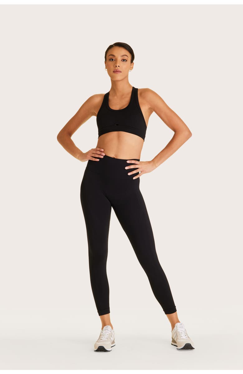 ALALA Barre Racer Bra, Alternate, color, Black