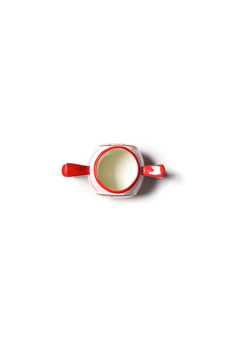 Peppermint Shaped Mug, Alternate, color, Red