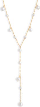 Poppy Finch Cultured Pearl Bubble Y-Necklace