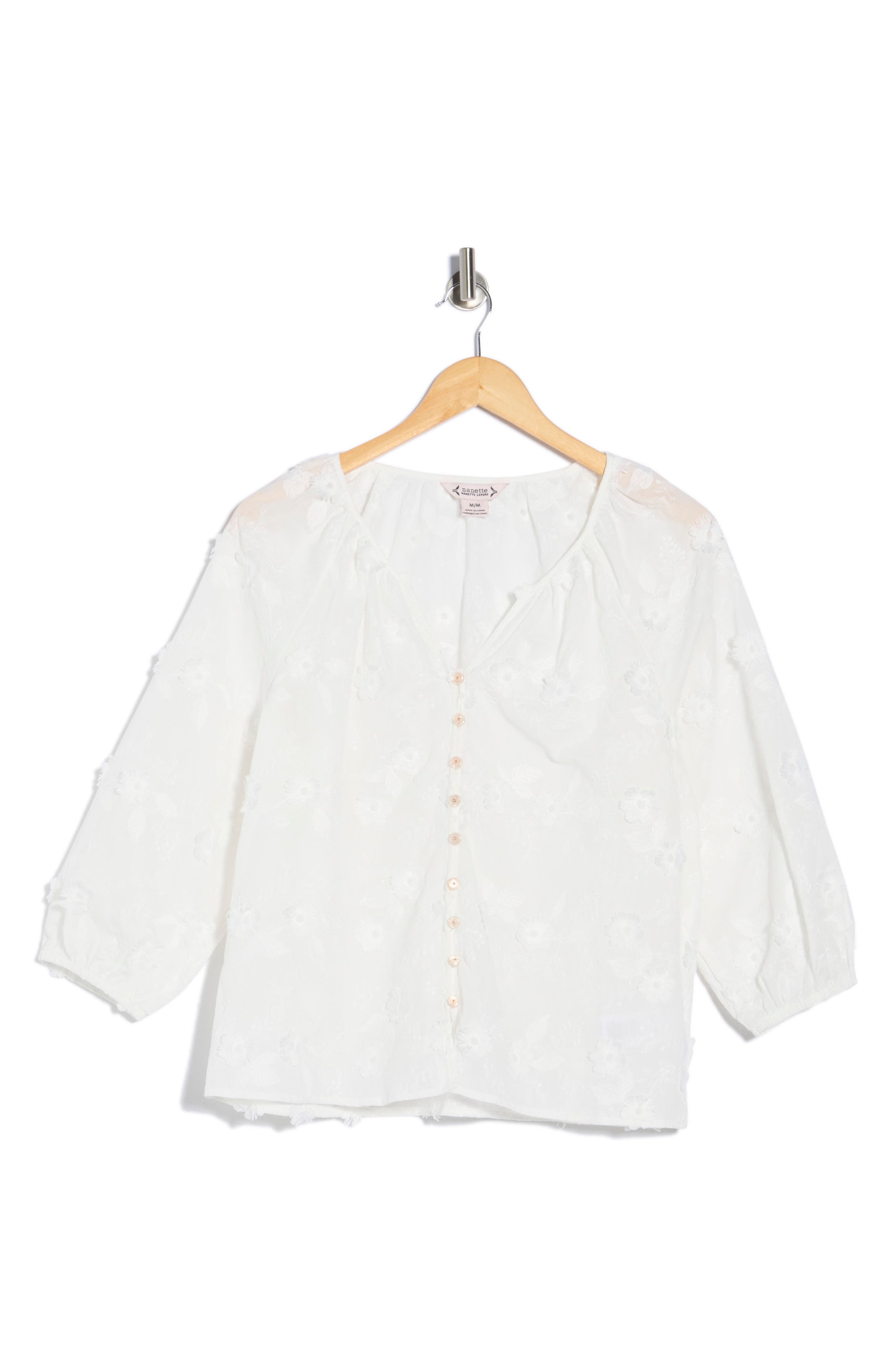 Nanette Lepore 3D Floral Top