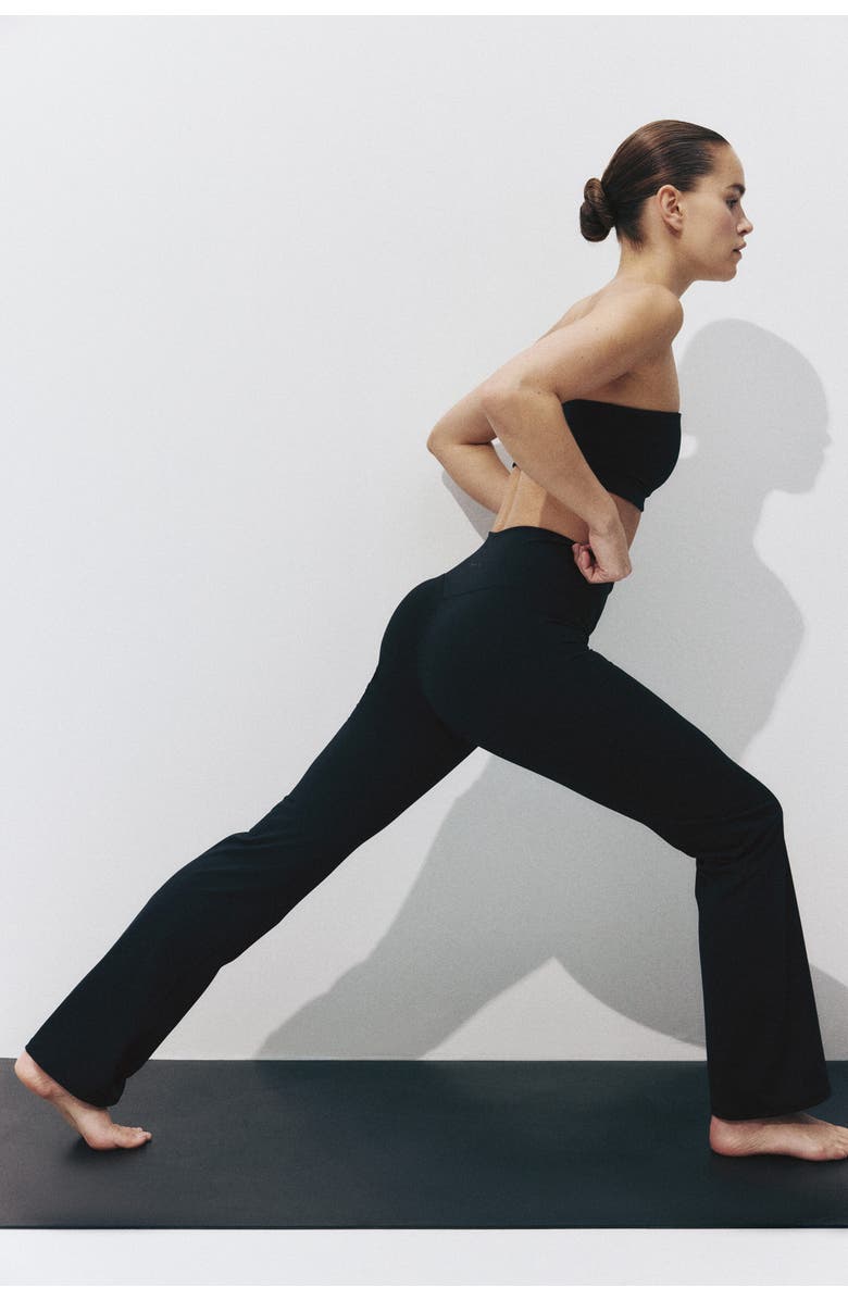 H&M Sculptmove Flared Sports Leggings, Alternate, color, Black