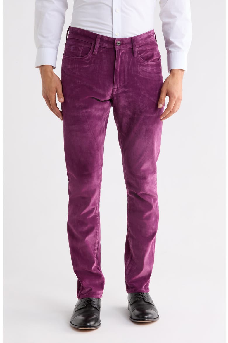 Celestial Velvet Straight Leg Jeans, Main, color, BERRY