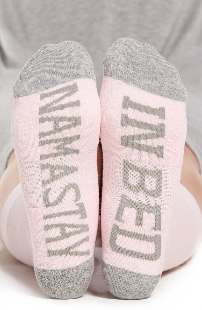 SOCKART Namastay In Bed Crew Socks, Main, color, 