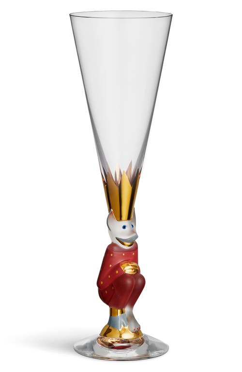 Orrefors Sparkling Devil Champagne Glass In Red