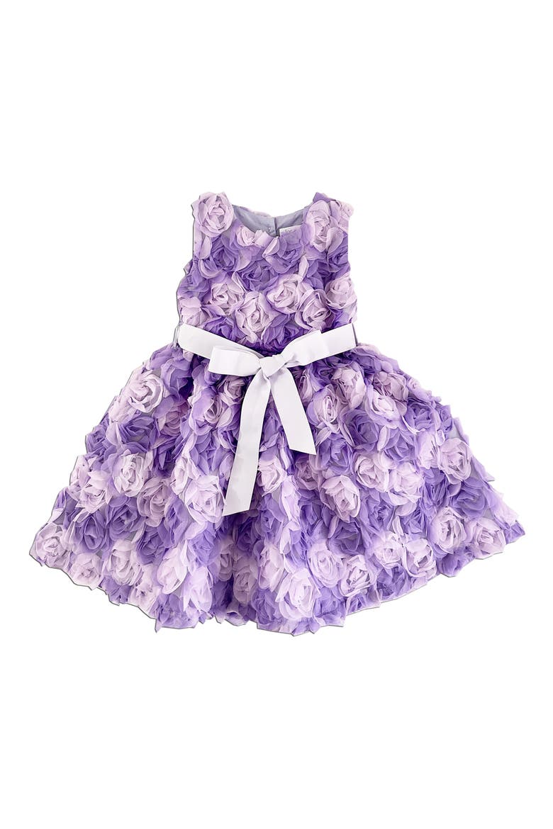 Kids' Lilac Rose Dress, Main, color, LIGHT/ PASTEL PURPLE