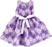 JOE-ELLA Kids' Lilac Rose Dress