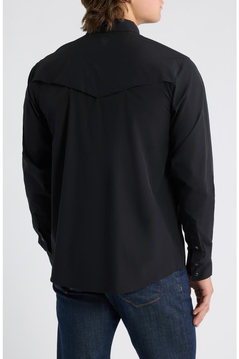 Frontiertough VentTEK Long Sleeve Performance Western Shirt, Alternate, color, BLACK