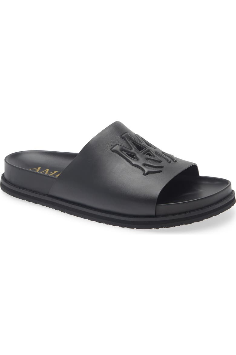 AMIRI MA Leather Slide Sandal (Men) | Nordstrom AMIRI MA Leather Slide Sandal (Men) | Nordstrom