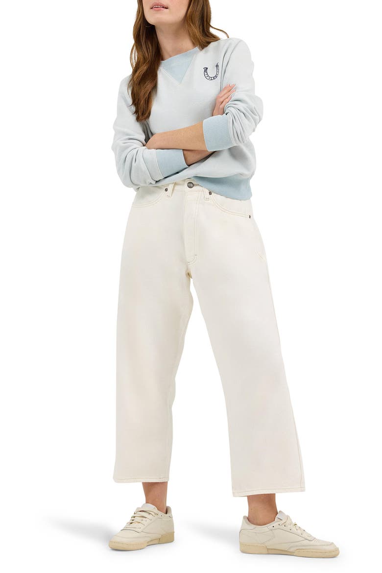 Button Fly Wide Leg Ankle Jeans (Fever Pitch_, Alternate, color, FEVER PITCH