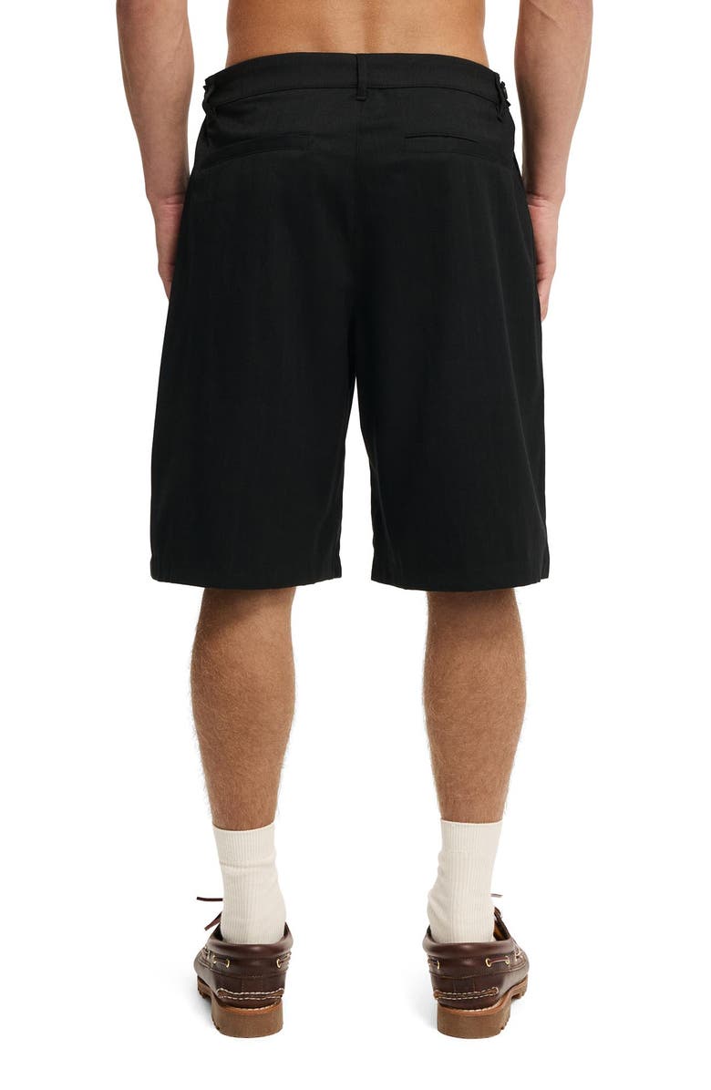 Cotton On Men's Super Baggy Pleated Short, Alternate, color, Black