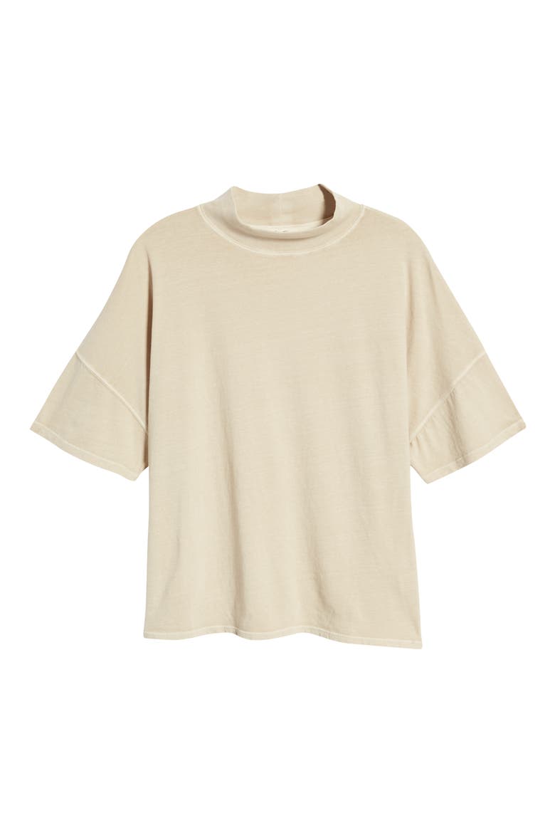 We the Free Fearless Mock Neck Top, Alternate, color, QUILL