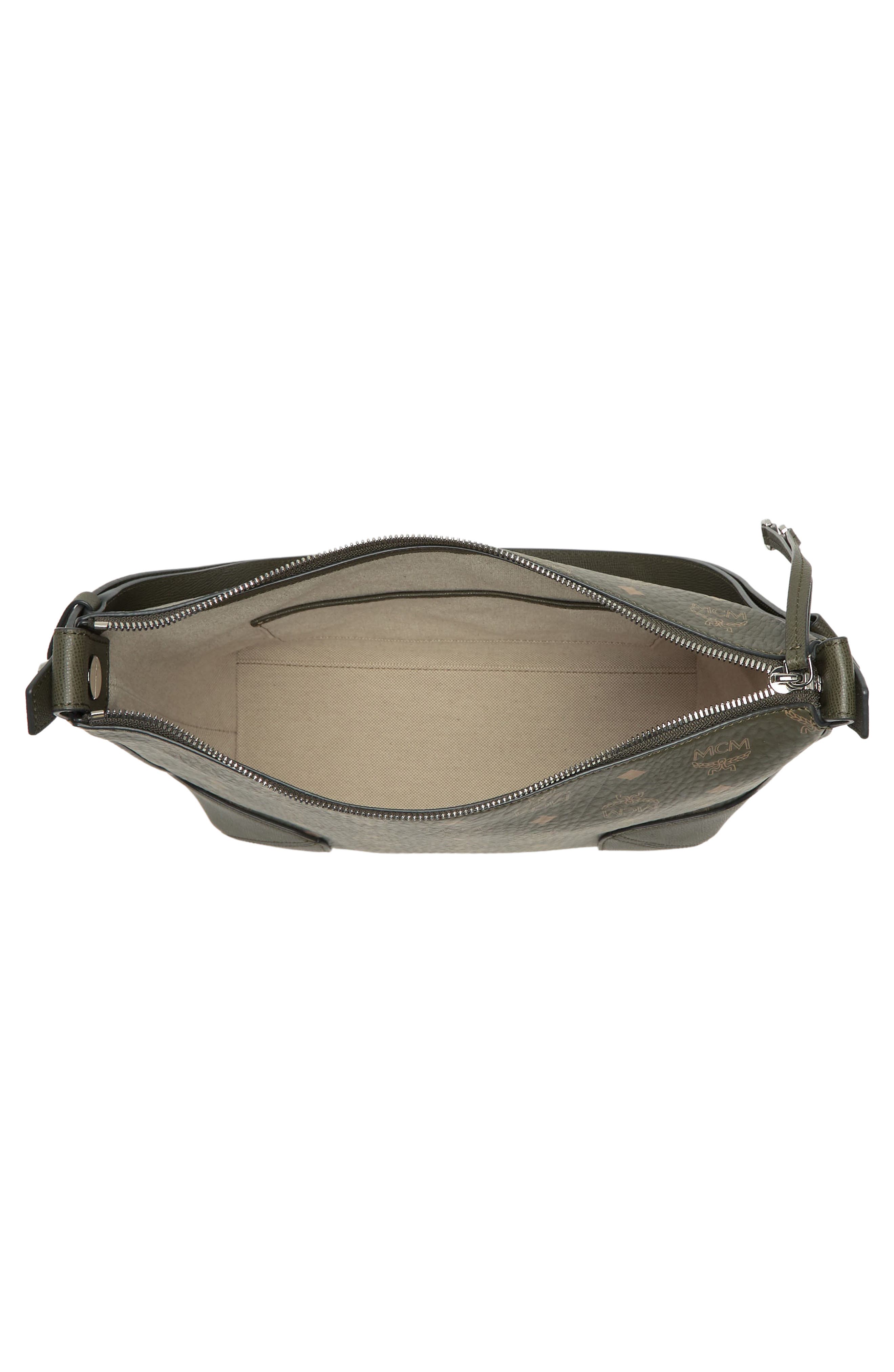 MCM Aren Visetos Medium Hobo Bag, Alternate, color, 