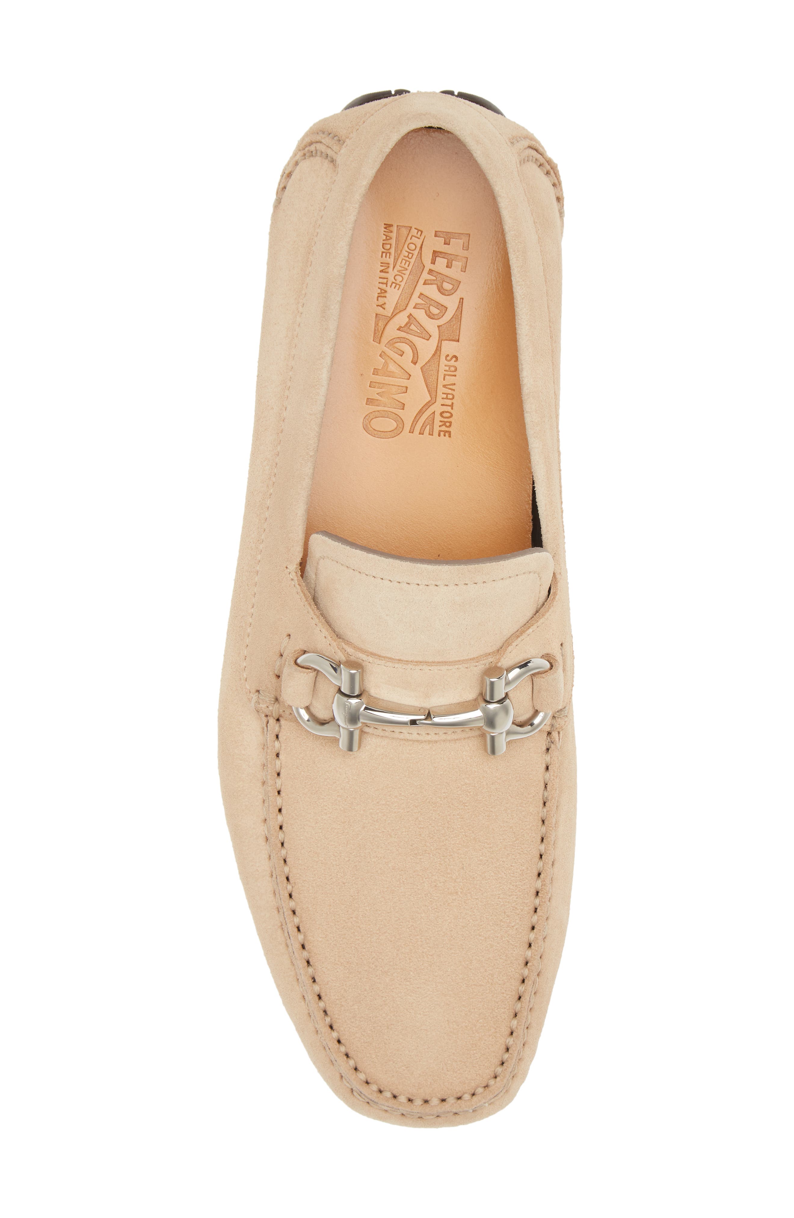 FERRAGAMO Parigi Suede Driving Shoe, Alternate, color, 