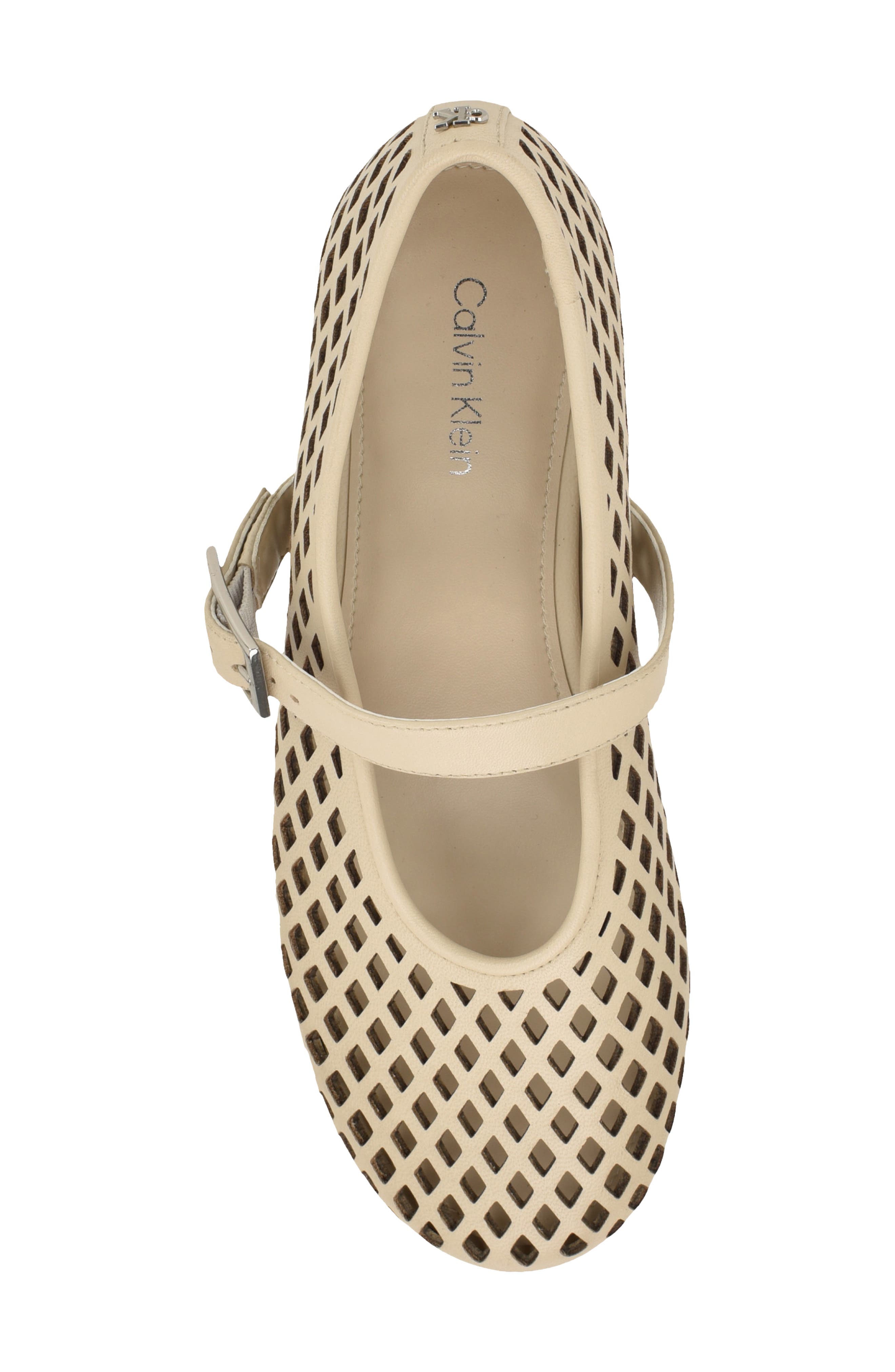 Lauria Mary Jane Flat, Alternate, color, IVORY LEATHER