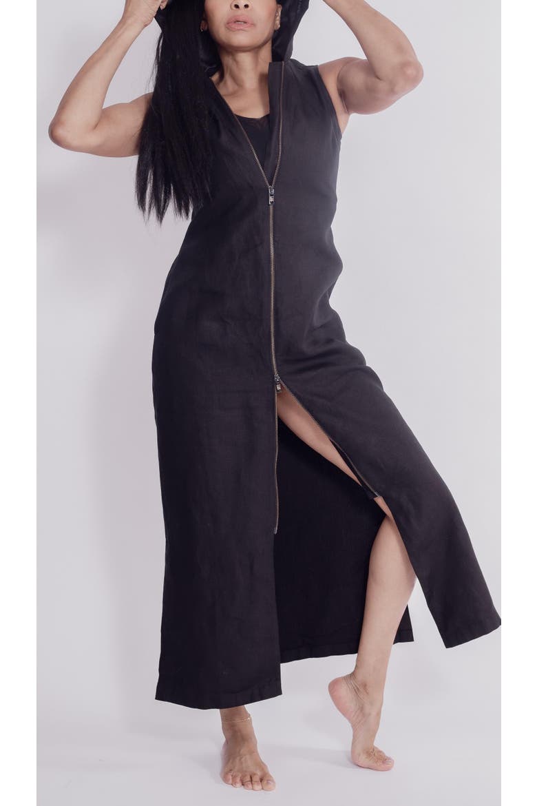 Leeward Linen Dress, Alternate, color, Black