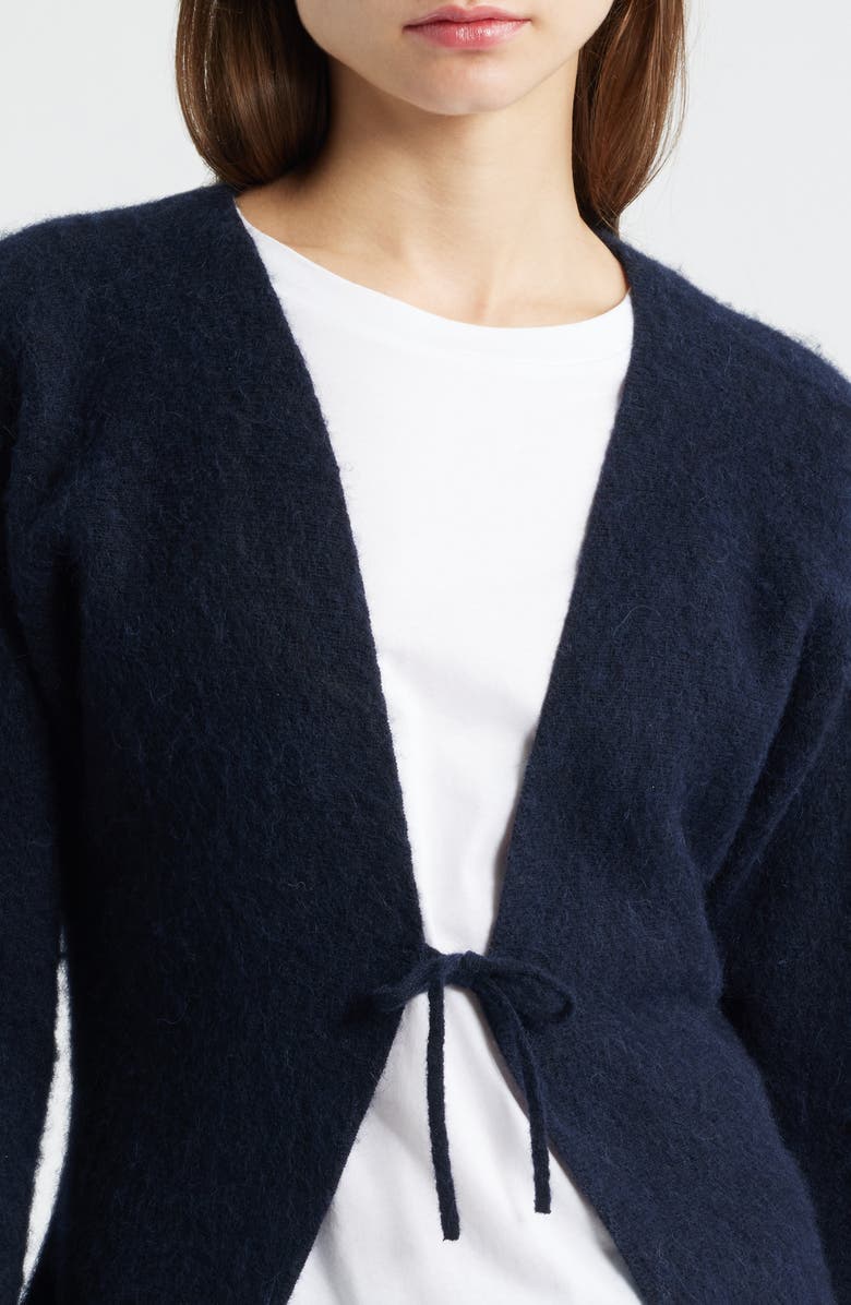 BOSS Orange Farfal Tie Front Cardigan, Alternate, color,