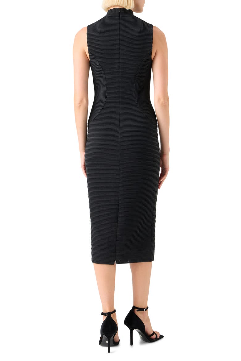 Sleeveless Ottoman Knit Sheath Dress, Alternate, color, BLACK
