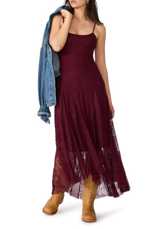 Vita Lace Detail Godet Pleat Dress
