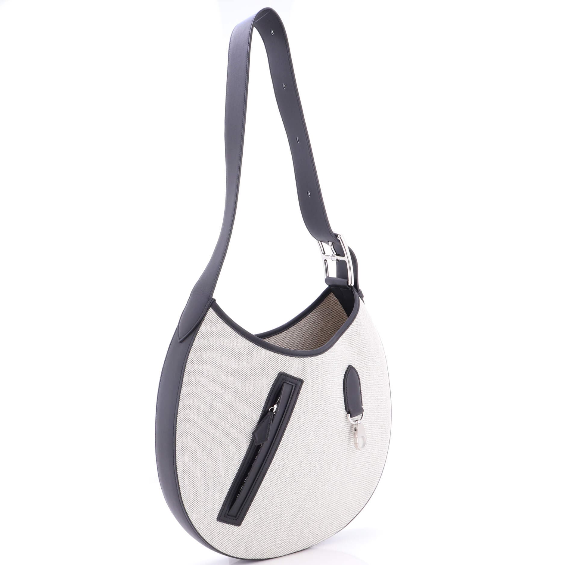 Arcon Bag Toile and Leather, Alternate, color, Black