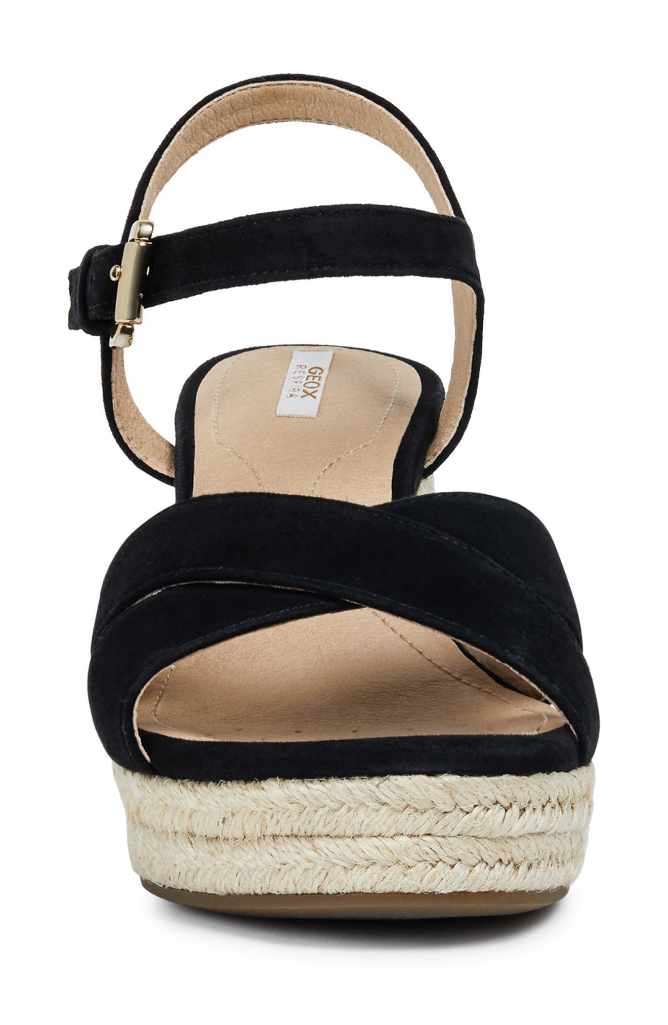 Soleil Wedge Sandal, Alternate, color, BLACK