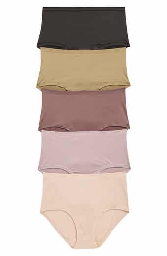 NORDSTROM RACK Assorted 5-Pack Ultimate Stretch Breathable Hipster Briefs