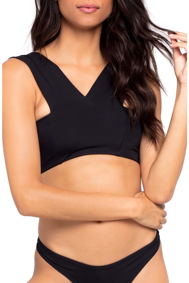 L Space Parker Bikini Top, Main, color, BLACK