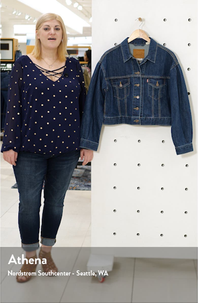 Pleated Sleeve Trucker Jacket, sales video thumbnail