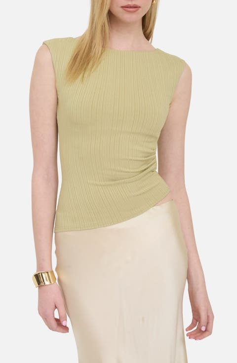 Ribbed Ruched Top