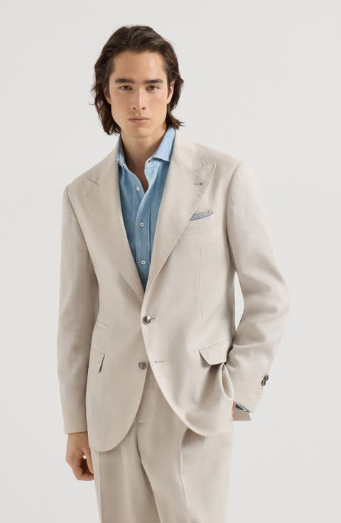 Blazer with peak lapel
