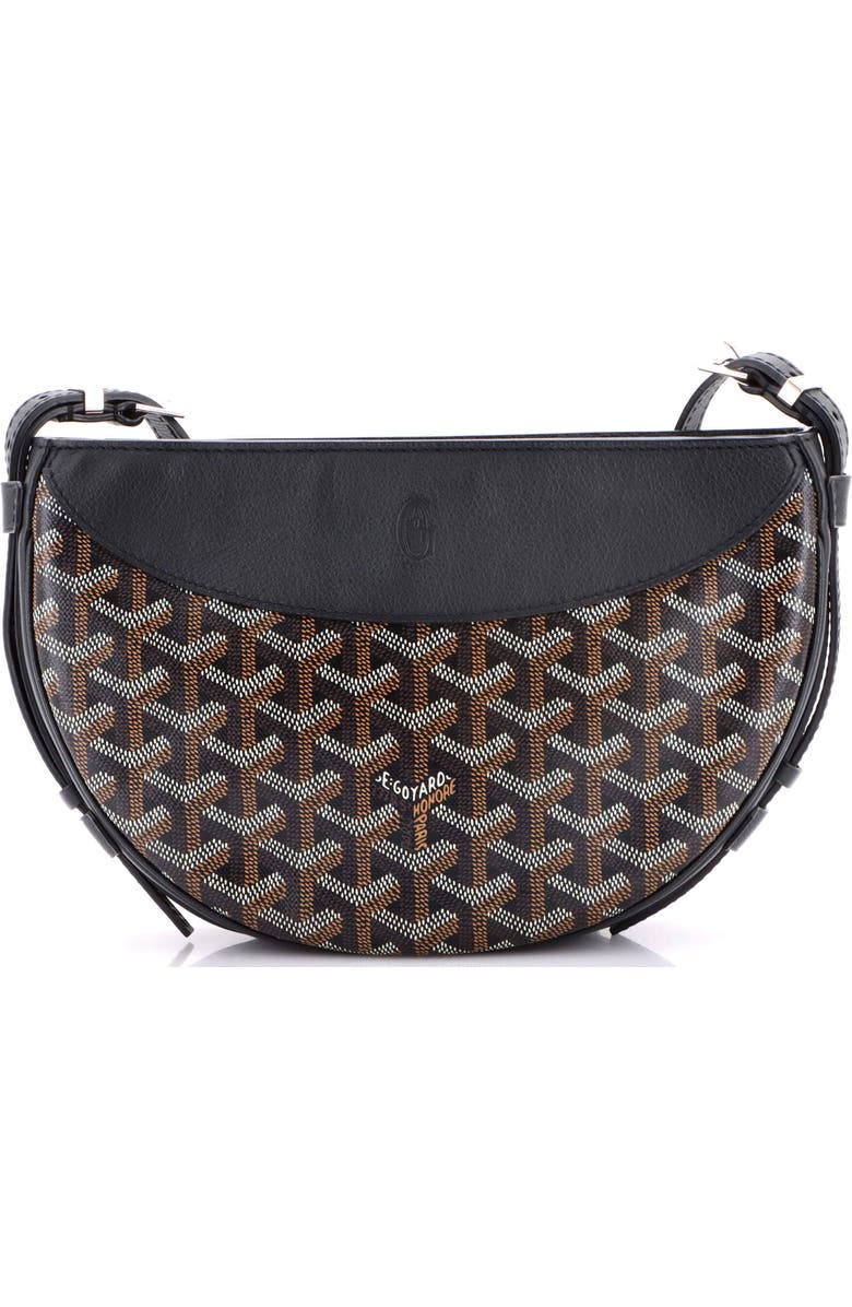 Pre-Owned Goyard Hirondelle Shoulder Bag Coated Canvas and Leather, Main, color, Black
