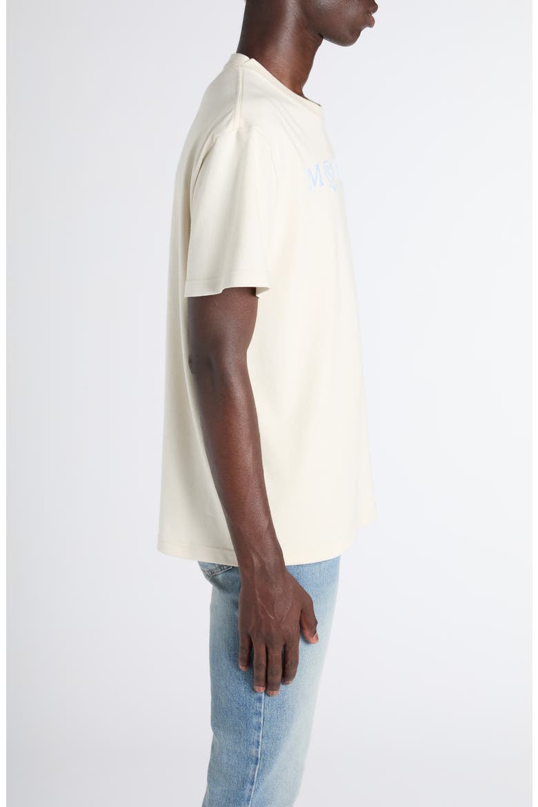 Logo Graphic T-Shirt, Alternate, color, GESSO/ ICE BLUE