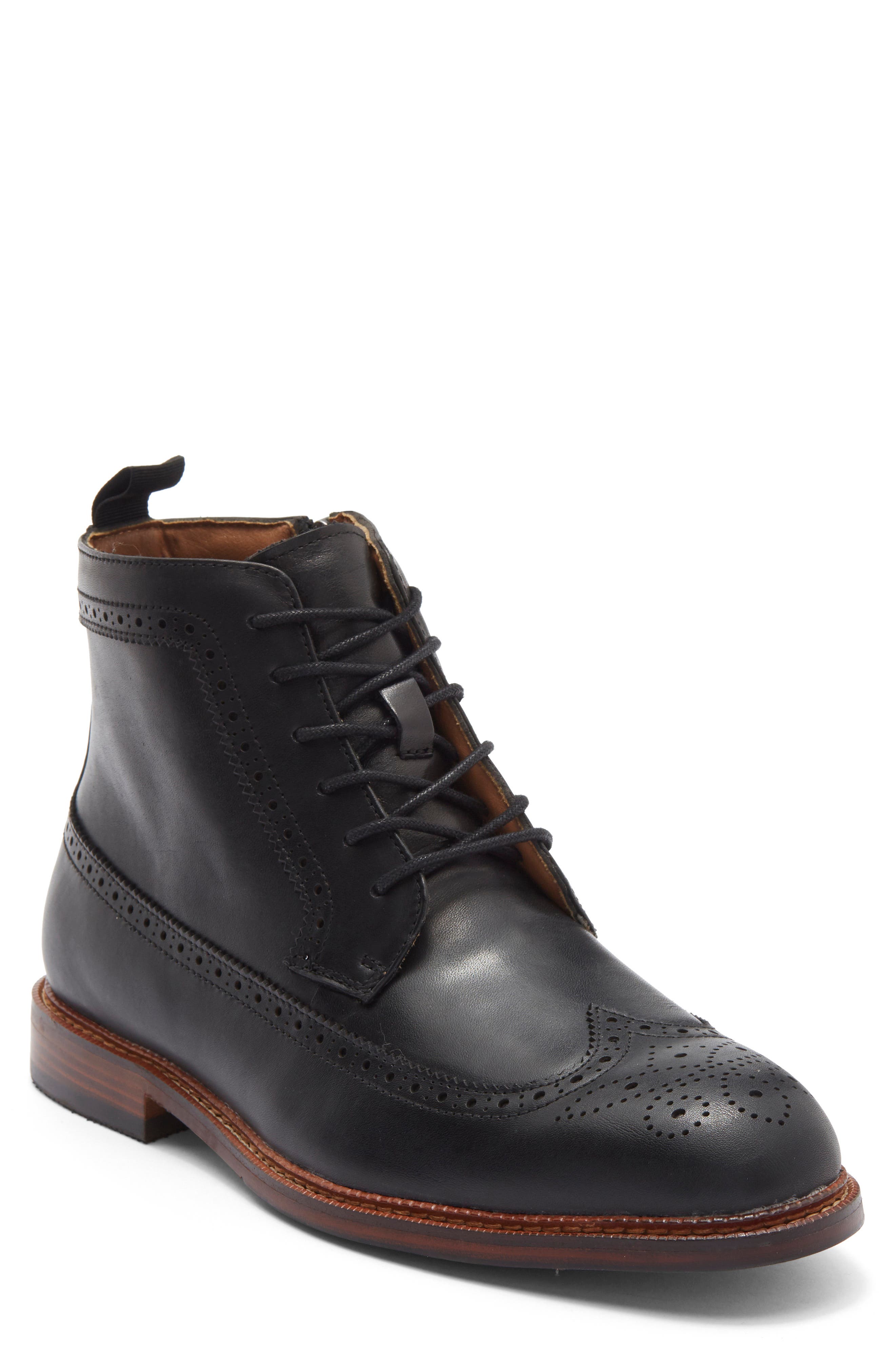 Steve Madden P-ely Wingtip Boot In Black