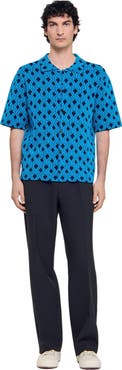 SANDRO Rope jacquard shirt