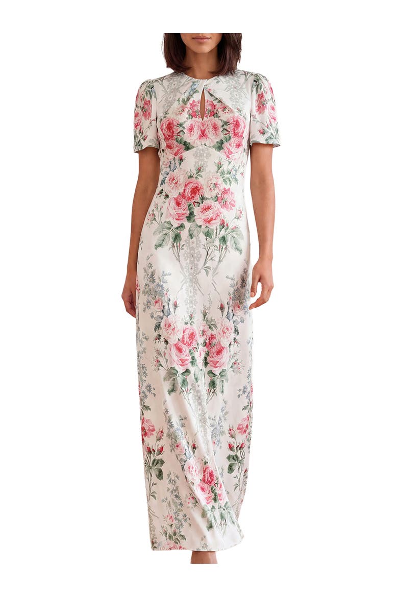 Palace Garden Odeline Crepe Gown, Main, color, Moonshine