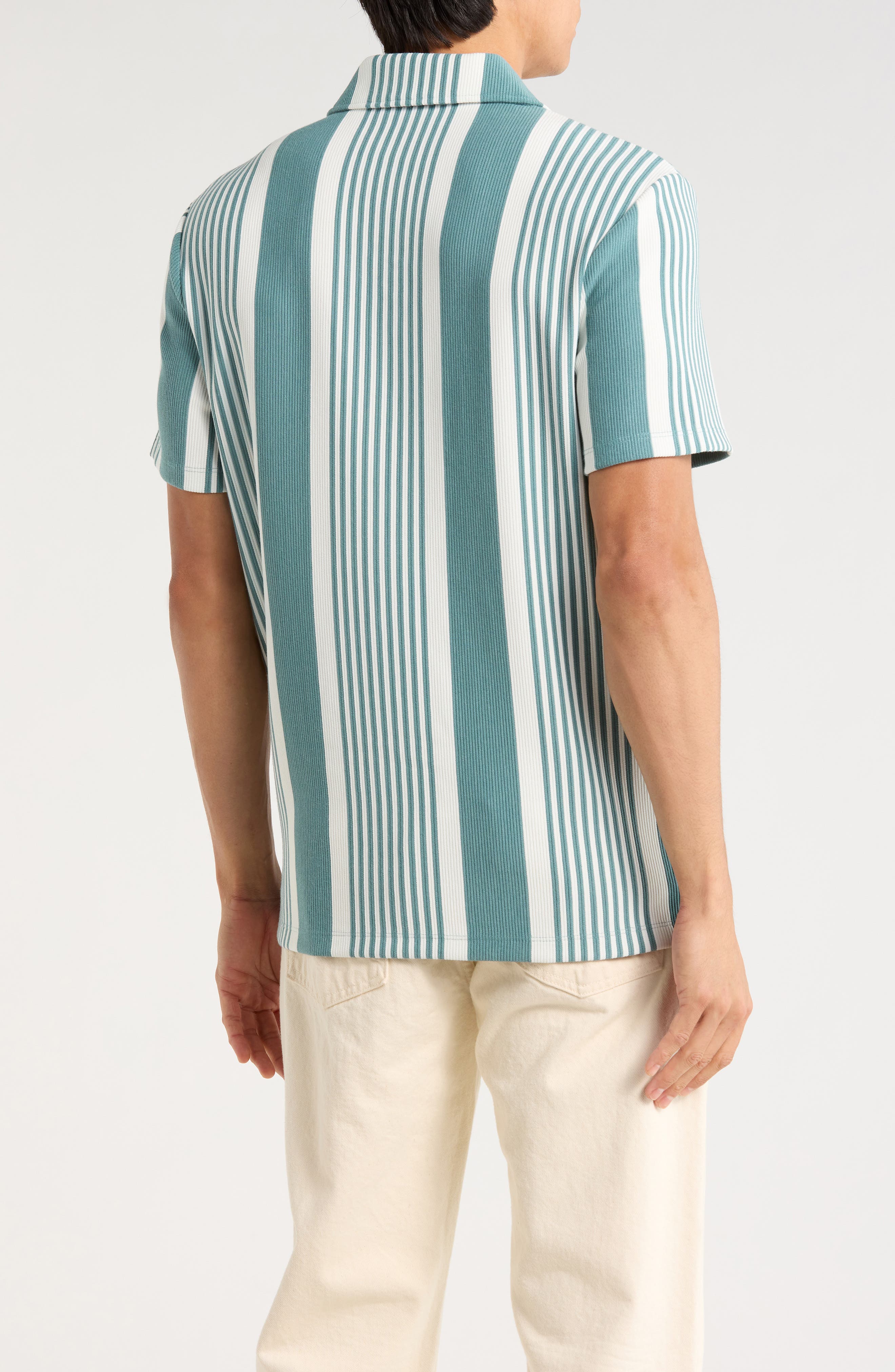 Stripe Camp Shirt - image 4