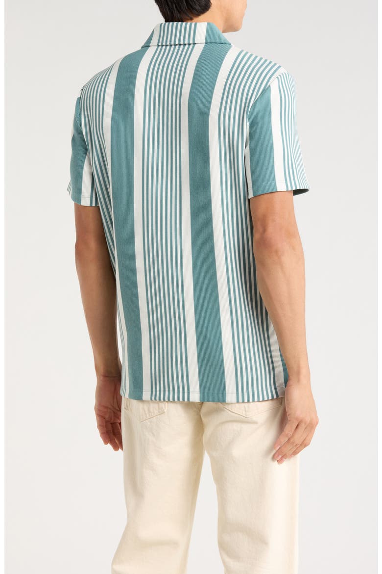 Stripe Camp Shirt, Alternate, color, SAGE/ WHITE