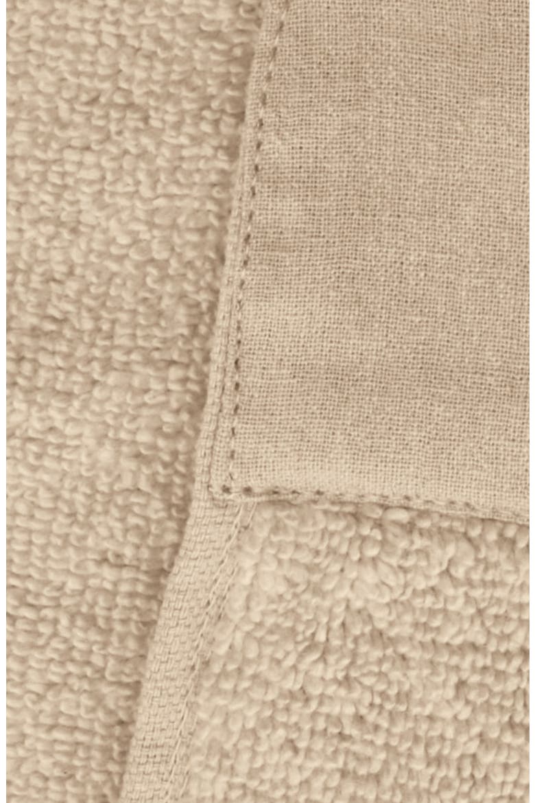 Border 4-Pack Cotton Bath Towels, Alternate, color, STONE