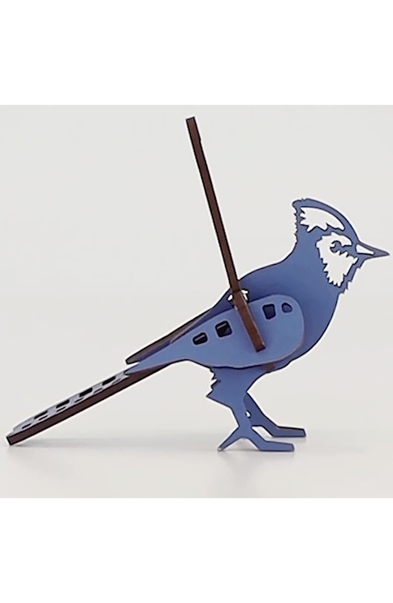 Little & Wood Woodlet Blue Jay 3D Wooden Kit Set, Ages 6+, Alternate, color, Multicolored
