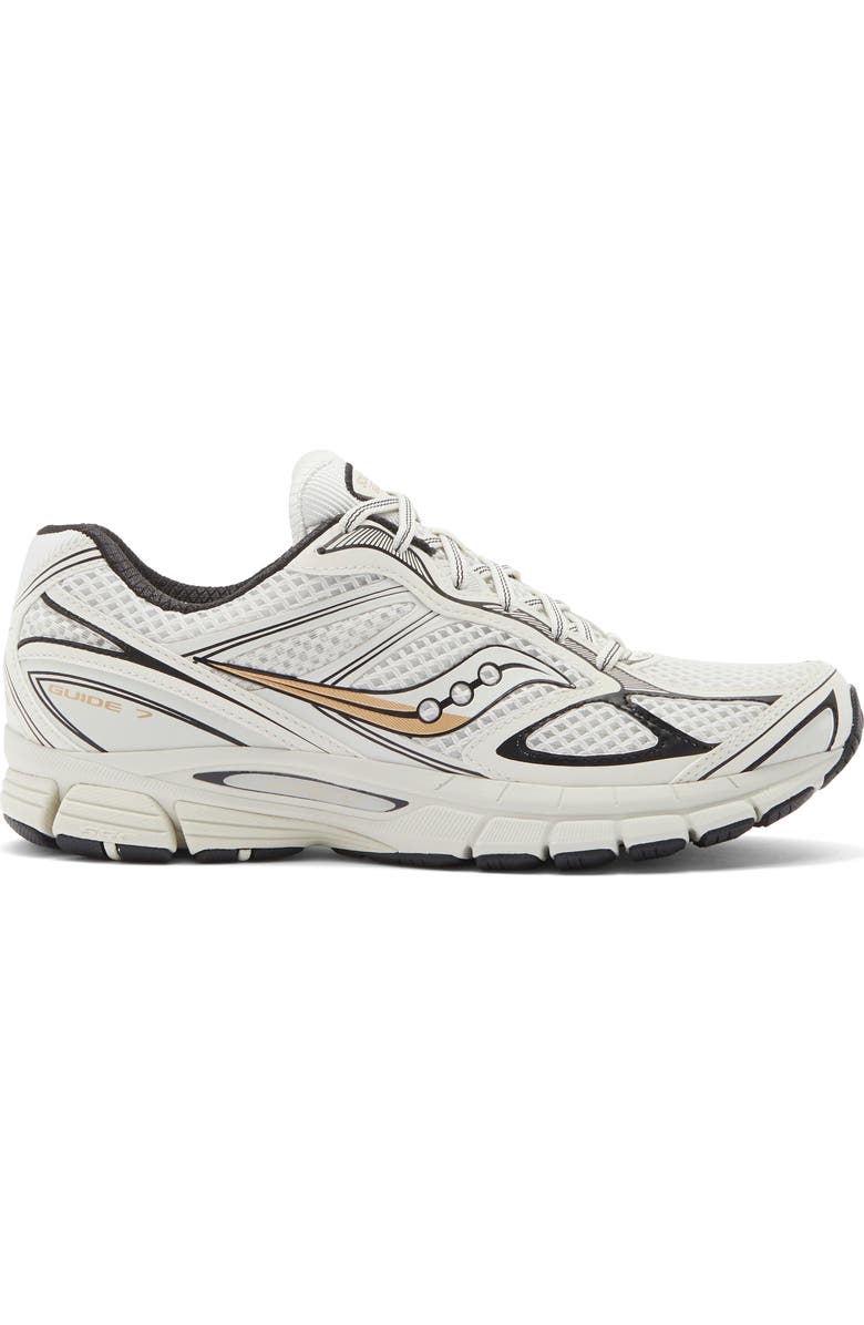 Saucony Gender Inclusive ProGrid Guide 7 Sneaker, Alternate, color, Onyx/ Gold