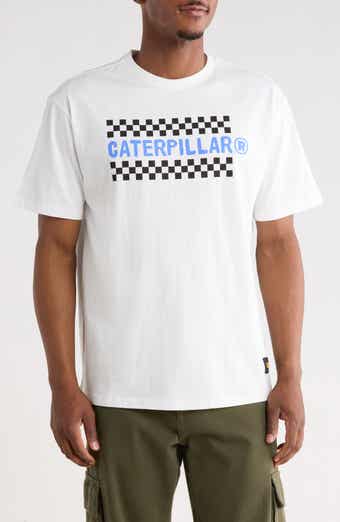 CAT WWR Relaxed Fit Check Graphic T-Shirt