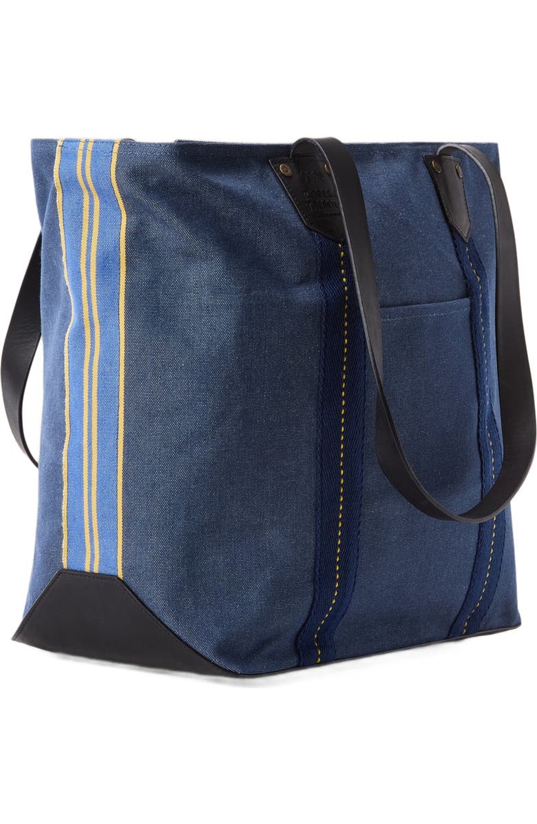Robert Talbott Freeman Canvas Tote Bag, Alternate, color, Denim Blue