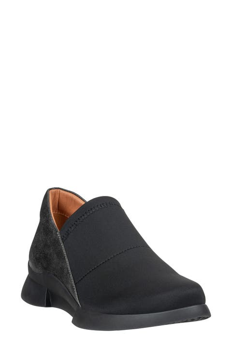 Norwood Faux Leather Slip On Sneaker