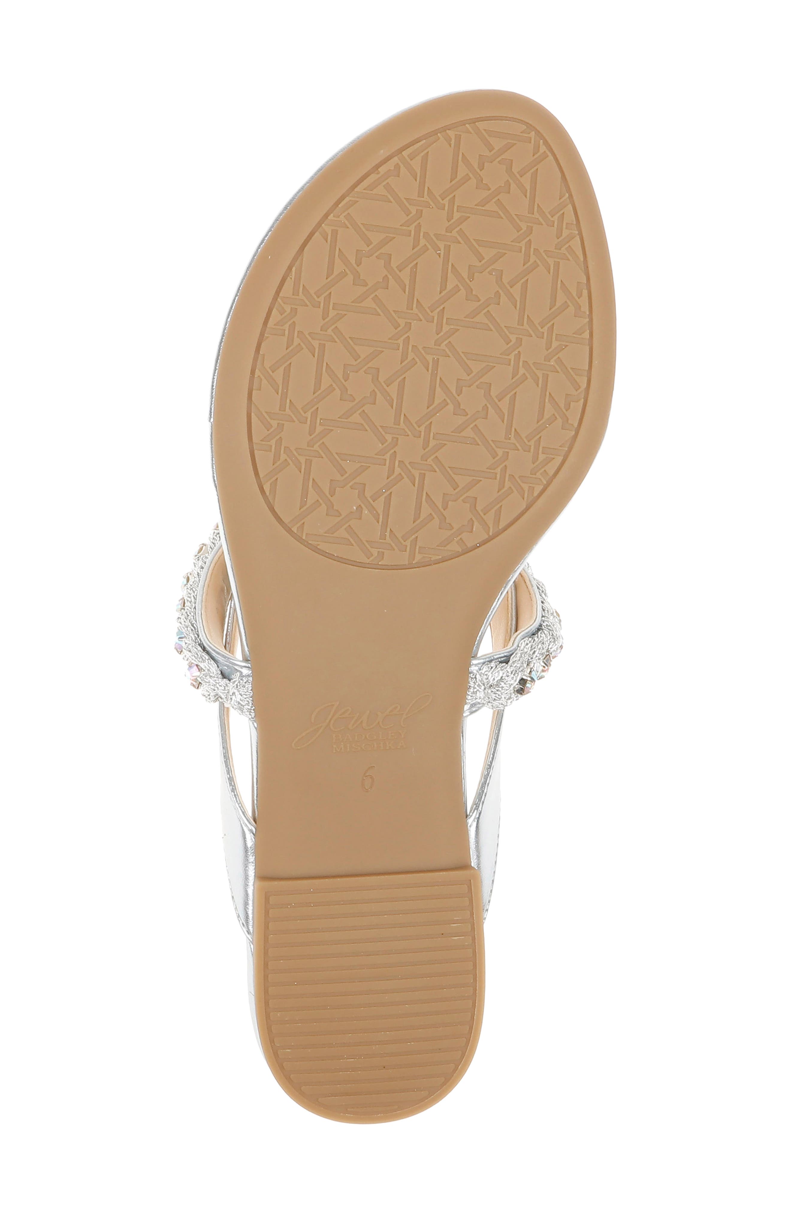 Jewel Badgley Odina Flip Flop, Alternate, color, SKY BLUE METALLIC