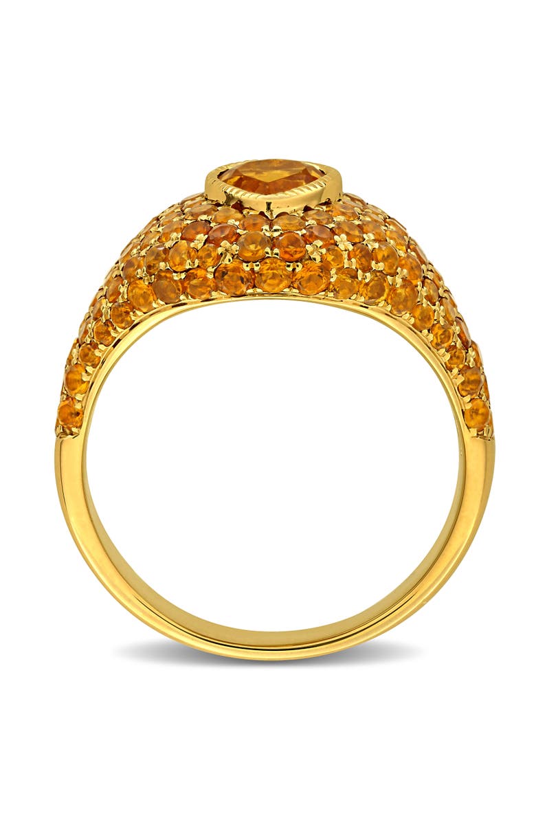 Julianna B. Citrine Heart Cluster Cocktail Ring 14k, Alternate, color, Citrine