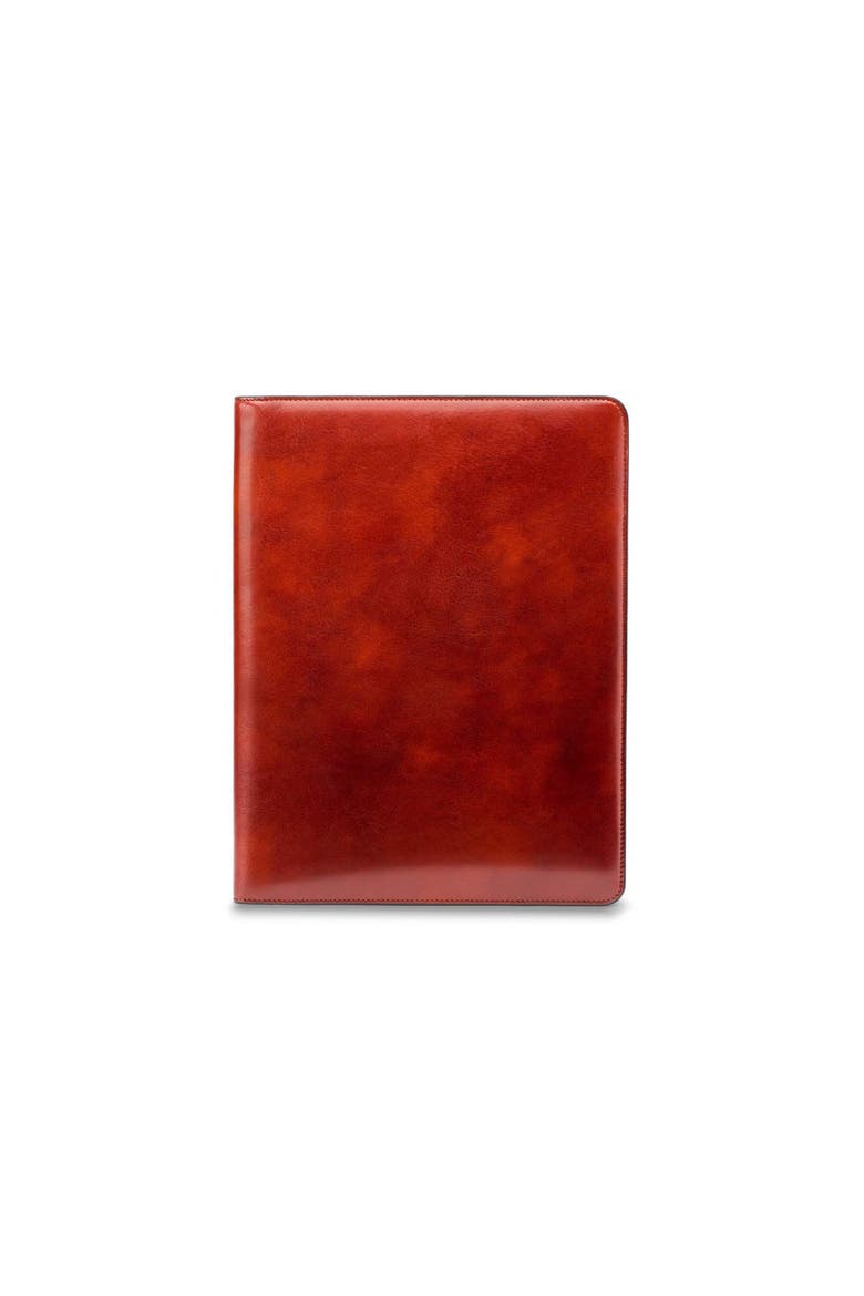 Old Leather Deluxe Leather Portfolio, Alternate, color, Cognac