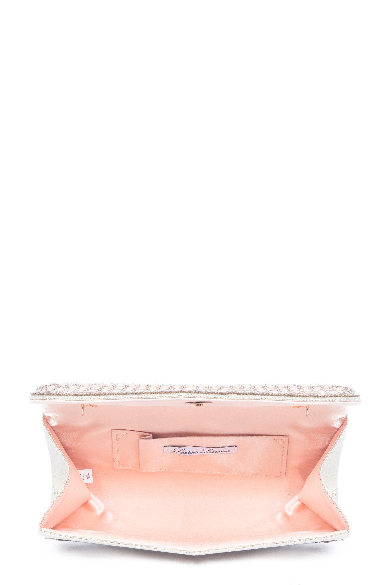 Lauren Lorraine Misha Clutch, Alternate, color, Gold