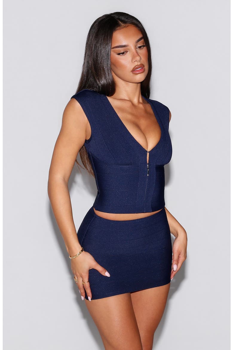 Ember Bandage Top, Alternate, color, NAVY