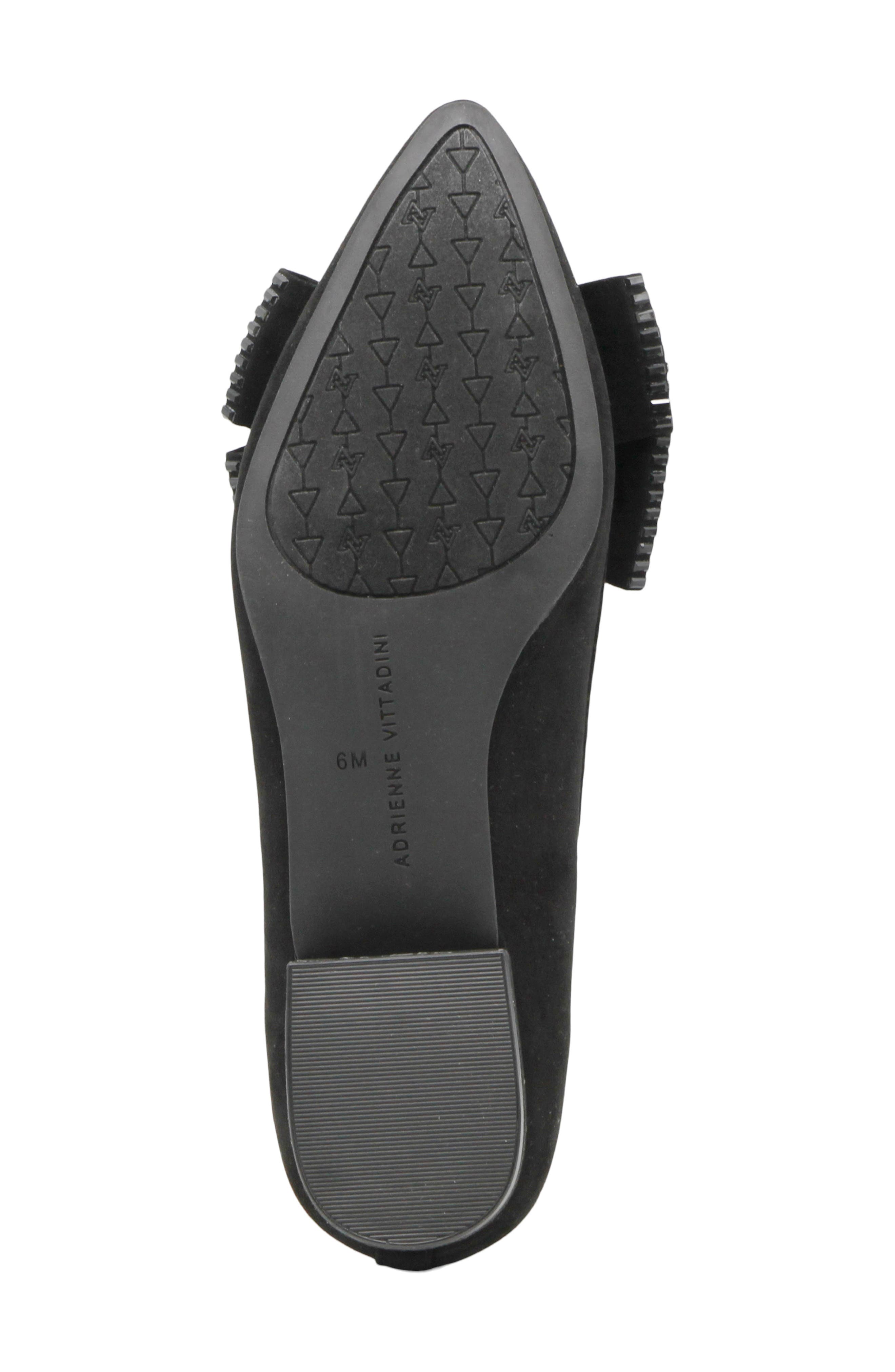 Adrienne Vittadini Pinos Bow Pump, Alternate, color, Black Satin