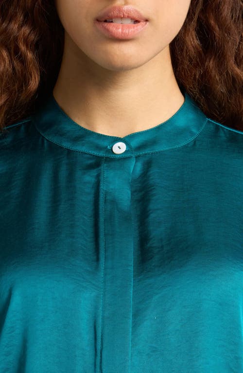 Marion Short Sleeve Satin Maternity Shell Top With Concealed Nursing Zip
